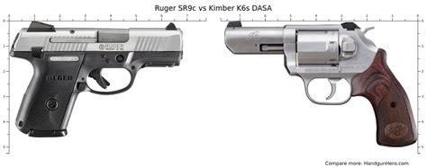 Ruger SR9c Vs Kimber K6s DASA Size Comparison Handgun Hero