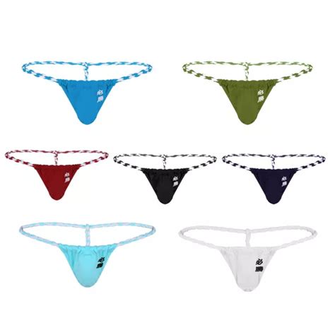 Sexy Herren String Tanga Mini G String Thong Baumwolle Bikini Unterw Sche M Xxl Eur
