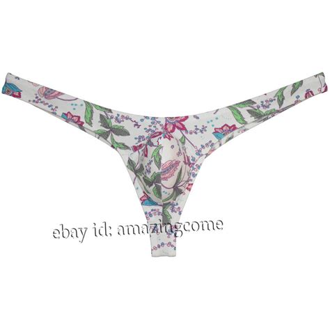 Mens Bikini Thong Underwear Low Rise Bulge G String Swimwear Hipster GYM T Back EBay