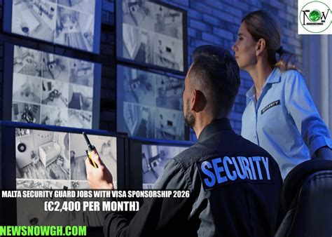 Malta Security Guard Jobs with Visa Sponsorship 2026 (€2,400 per month