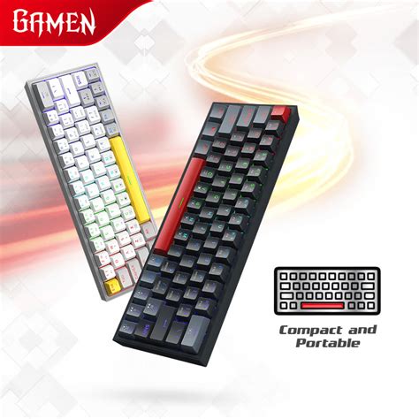 TOMBOL Gamen Mechanical Gaming Keyboard 60 Layout Titan V RGB Light Type C Hot Swappable Anti
