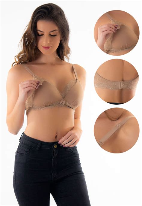 Soutien de Amamentação Bojo e Renda Nude REF STA1