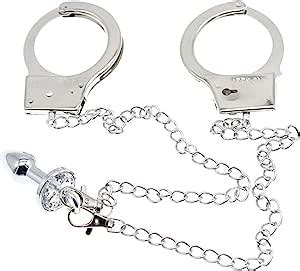 Amazon Juego de esposas sexuales con tapón de trasero enchufe anal para adultos y