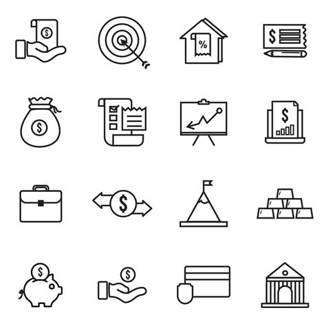 Business Icon Set 14741245 Vector Art At Vecteezy