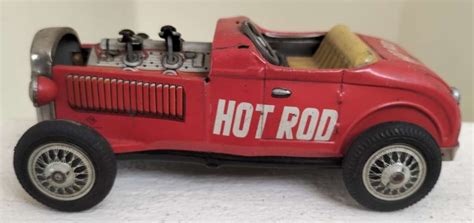 Vintage Toys Vintage Tin Toy Hot Rod Car Was Listed For On Oct At By