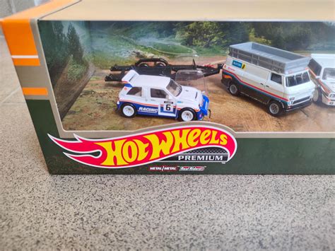 Hot Wheels Premium Diorama Rally Lancia Ford Mg Rally Hauler Aukro
