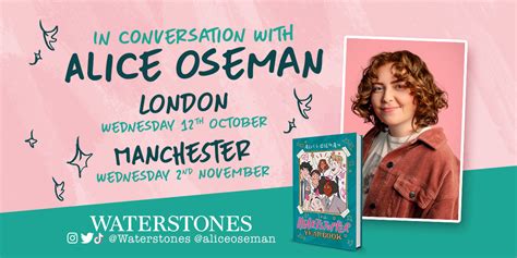 Alice Oseman Updates On Twitter Tickets Are On Sale Now