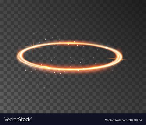 Angel Halo Ring Saint Aureole Icon Holy Ring Vector Image