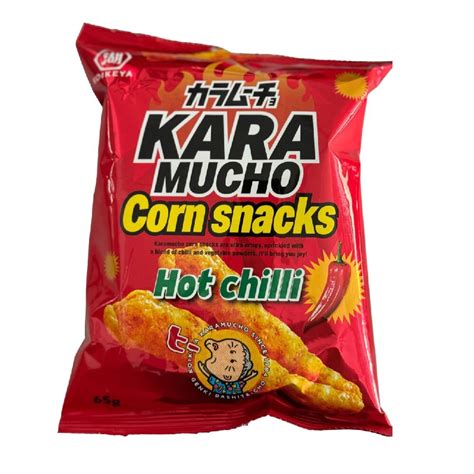 Kara Mucho Corn Snack Hot Chilli G Ve Stk