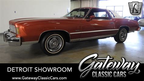 1975 Chevrolet Monte Carlo For Sale Gateway Classic Cars Of Detroit