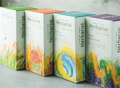 Herbarus herbal tea packaging on Behance