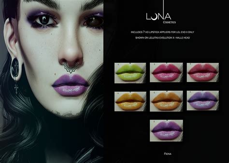 Second Life Marketplace Luna Fiona Lipstick Evo X