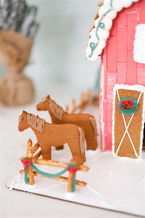 Gingerbread Barn Template Judys Gingerbread