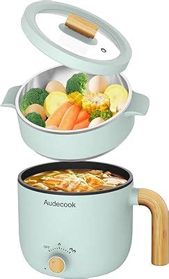 Amazon Electric Hot Pot With Steamer Portable Nonstick Frying Pan With Dual Power Control