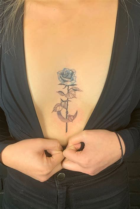 Top More Than 67 Rose Sternum Tattoo Latest In Coedo Vn