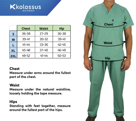 Km01l Kolossus Men S Poly Cotton Medical Scrubs Set Kolossus Workwear