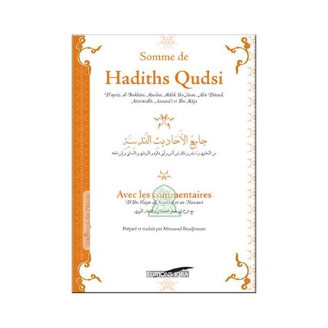 Somme De Hadiths Qudsi Couverture Souple