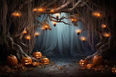 Premium AI Image | Whistlerian Enchantments Immersive Pumpkin ...