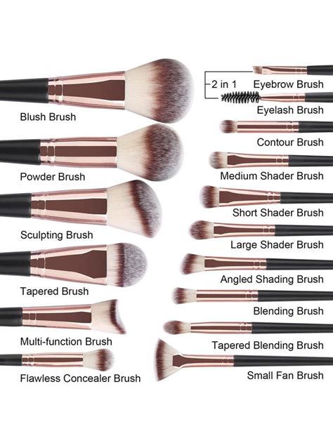 Types Of Makeup Brushes And Their Names Infoupdate Org