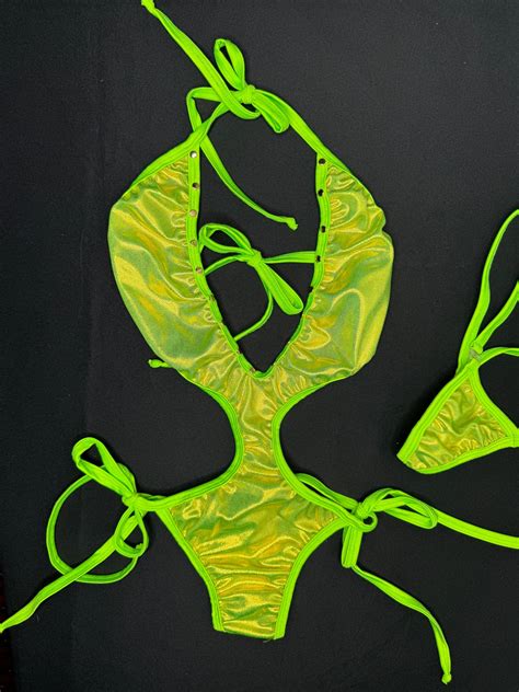 Lime Green One-Piece Lingerie Outfit – Lingeriebydylan