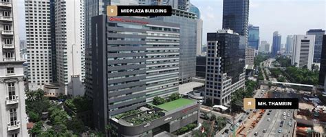 Modern Office Building In Central Jakarta Sudirman Midplaza