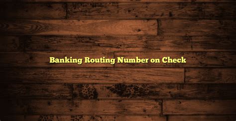 banking routing number  check tradea finance