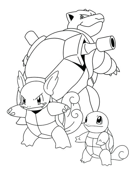 Mega Blastoise Coloring Page