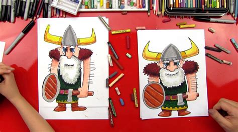 draw  viking art  kids hub