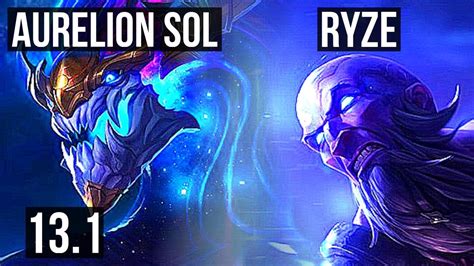 AURELION SOL Vs RYZE MID 8 1 6 Legendary 500 Games 900K Mastery