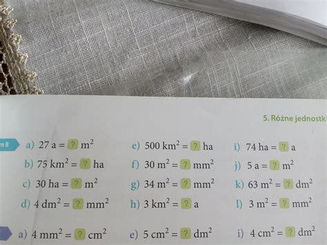 Przepisz zastępując znak zapytania odpowiednimi liczbami Jeśli