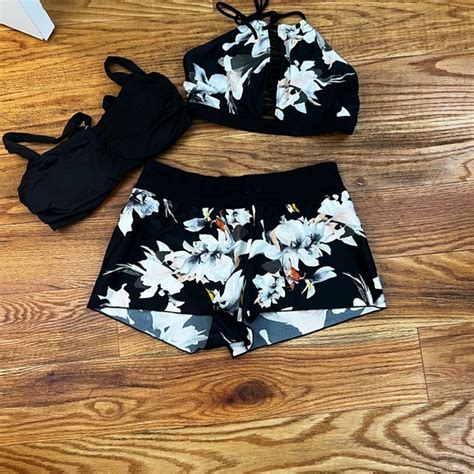 Athleta Swim Athleta Bathing Suit Bikini Tops And Swim Shorts Poshmark
