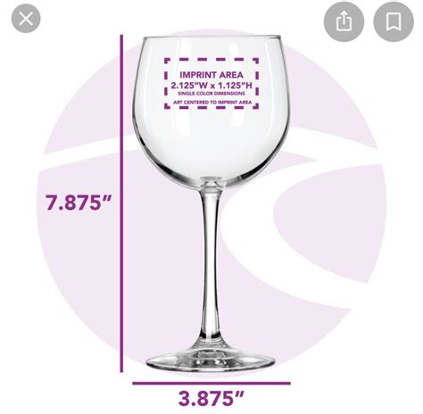 Vinyl Decal Size Chart For Wine Glass At Tasha Hyman Blog