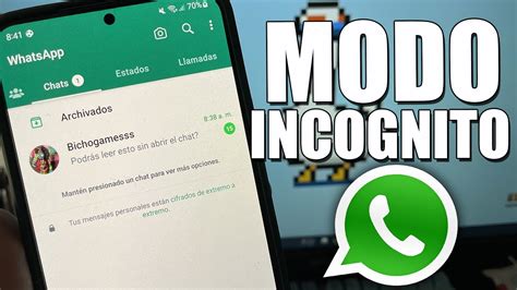 ACTIVA El Modo INCOGNITO En WhatsApp YouTube