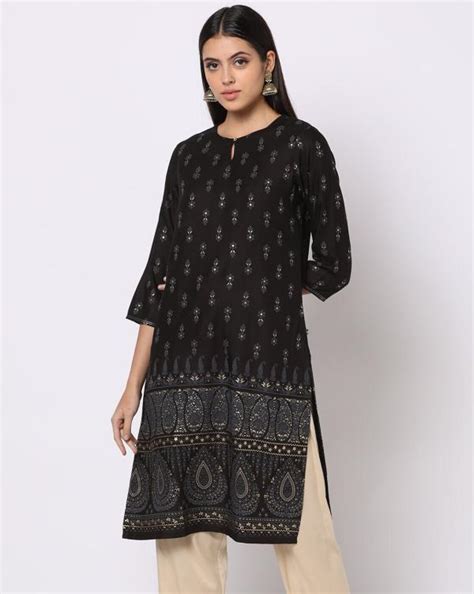 Floral Print Straight Kurta Jiomart