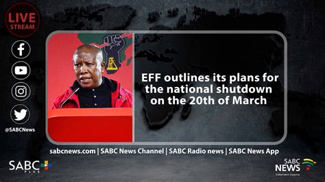 Video Eff Briefing On Planned National Shutdown Sabc News