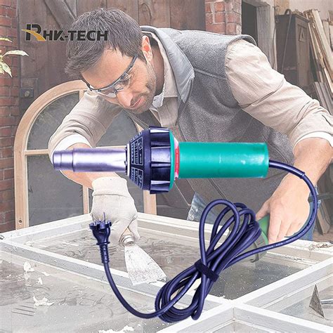 Rhk W Hot Air Plastic Soldering Welding Gun Kit For PP PE HDPE PVC