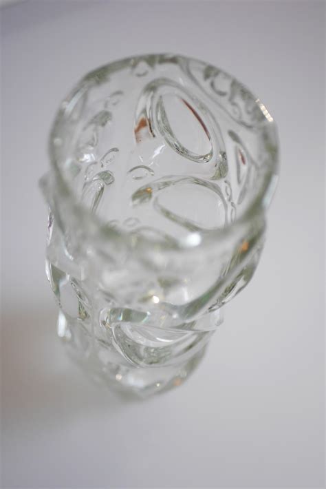 Vintage Glass Vase By Frantisek Peceny For Sklo Union Czech Rep For