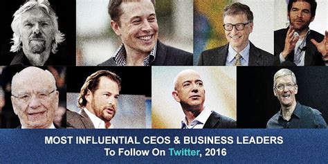 Most Influential CEOs And Business Leaders To Follow On Twitter, 2016 ...