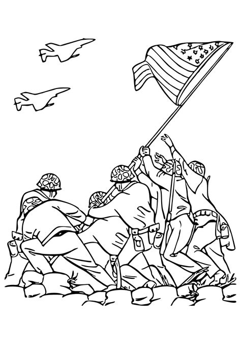 Revolutionary War Flag Coloring Page