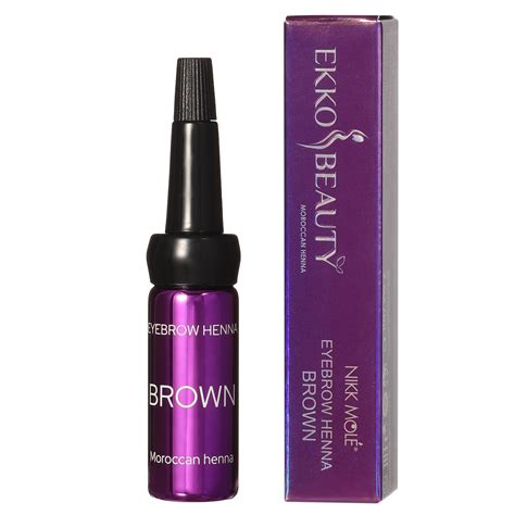 Окрашивание хной. Brown хна для бровей от Ekkobeauty - Nikk Mole