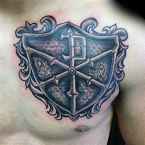 50 Chi Rho Tattoo Designs For Men - Christian Symbol Ink Ideas