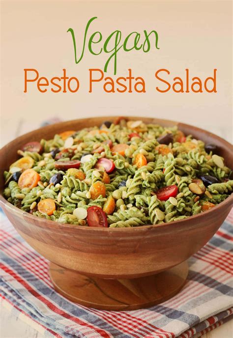 Vegan Pesto Gluten Free Pasta Salad | Healthy Potluck Recipe