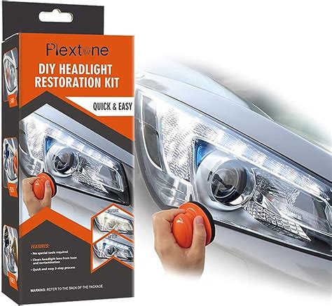 Plextone Professional Headlight Restoration Kit Diy Headlamp Brightener