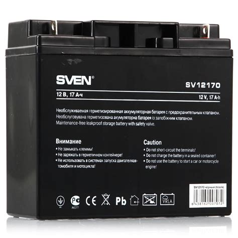Sven sv12170 12v 17ah батарея аккумуляторная - Вместе мастерим