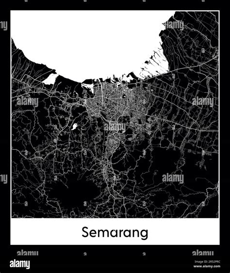 Minimal City Map Of Semarang Indonesiminimal City Map Of Semarang