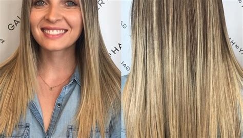 Long Cut With Short Layers And Blonde Ombre The Latest Hairstyles For Men And Women