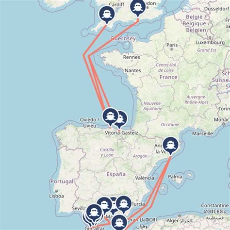 Ferry Routes To From And Within Spain