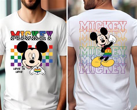 Mickey Mouse Gay Shirt Disney Pride Shirt Disneyland Trip Rainbow Shirt ID 13737437 By A