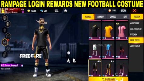 Rampage Login Rewards Live Watching Free Redeem Code In Free Fire Store