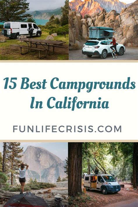 campgrounds  california   memorable trip